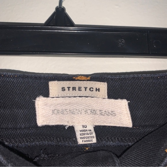 JONES NEW YORK Womens Black Stretch Canvas Pants Size 10 (30 Inseam) Jeans - Picture 4 of 6